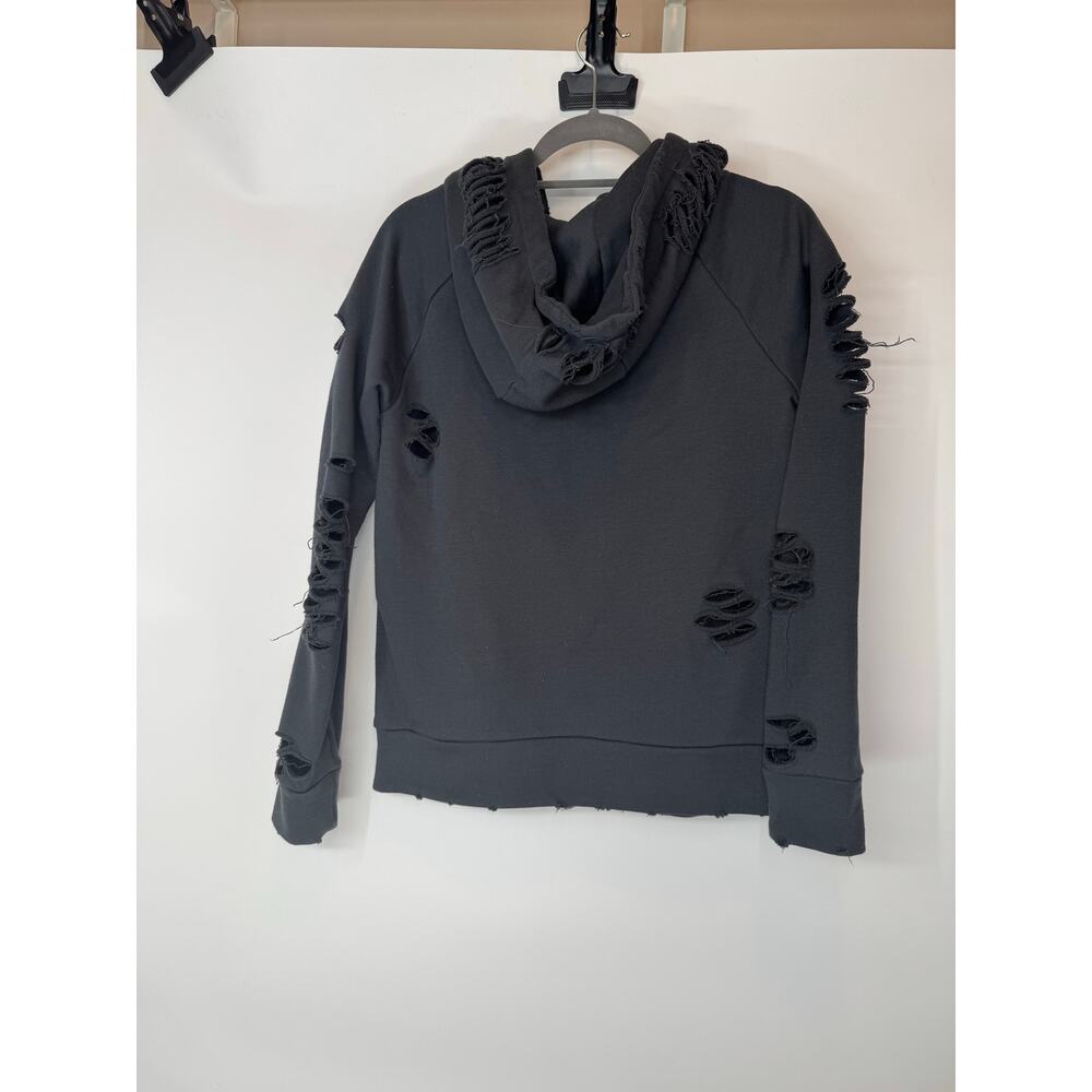 Alo yoga ripped hoodie dark grey S - Picture 7 of 7